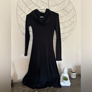 Black sweater dress